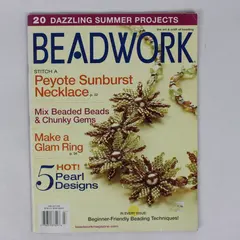 Beadwork Magazine June July 2008 Featuring 20 Dazzling Summer Projects
