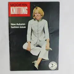 VTG Modern Knitting Magazine Machine Knitting October 1969 New Autumn Fashion