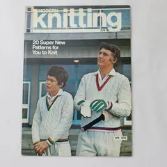 Vintage Modern Knitting Magazine Machine Knitting April 1970 20 Super Patterns