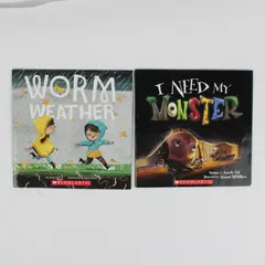 Lot of 2 Scholastic Books I Need My Monster & Worm Weather Paperback