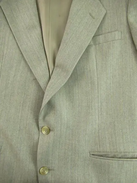 Vintage Raffaello C Casanova SF Men's Suit Jacket Gray Size 44R Wool Dry Clean