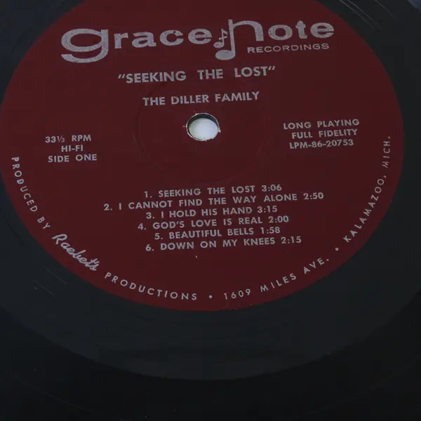 The Diller Family "Seeking the lost" 12" Vinyl Record