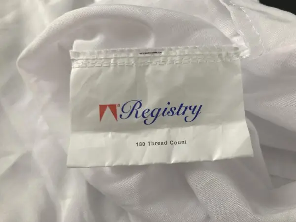 Lot of 4 Registry White King Size Pillowcases Cotton Polyester Shams