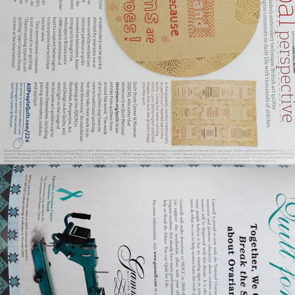 Better Homes & Gardens American Patchwork & Quilting 100th Issue Oct 2009