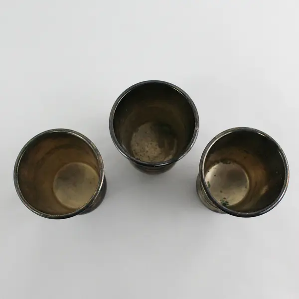 Lot of 3 Vintage International Silver Company Silverplate  Mint Julep Cups  4"
