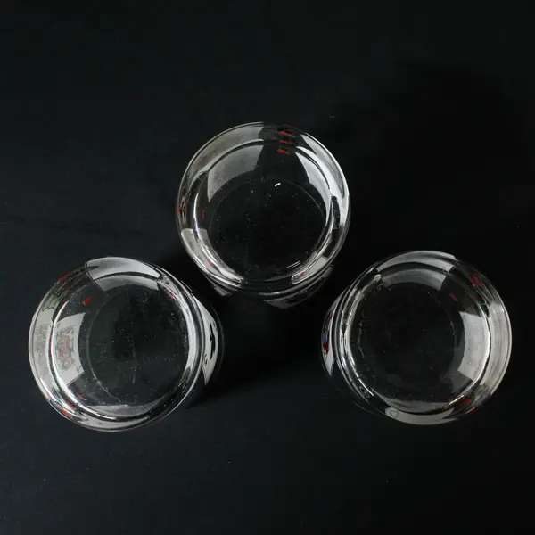 Set Of 3 Luminarc Playing Card Party Old Fashioned Glasses