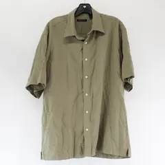 Van Heusen Studio Beige Short-Sleeved Button-Up Men's Large 16-16.5