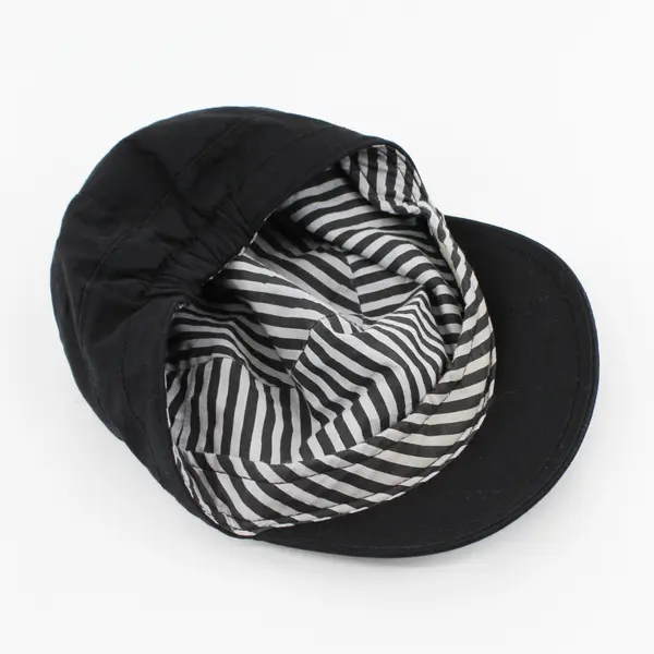 Divided by H&M Solid Black Newsboy Cap Women's Medium/56