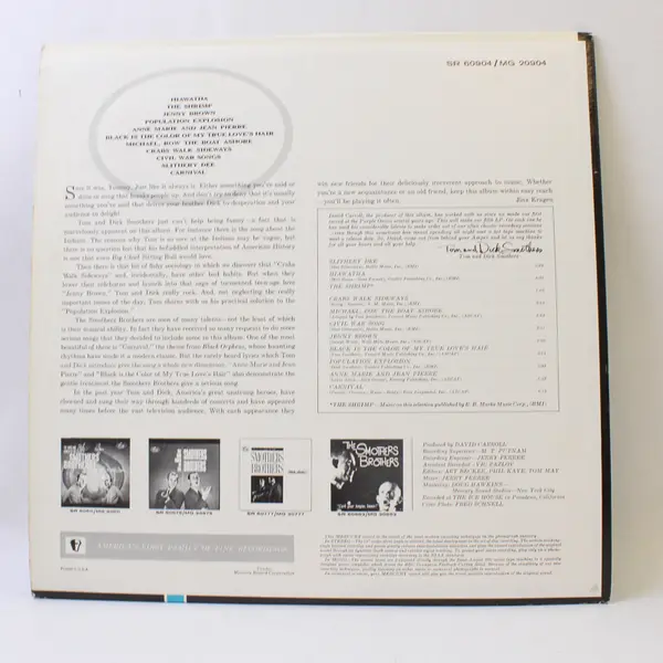 The Smothers Brothers "It Must Have Been Something I Said" 12"  Vinyl  Record