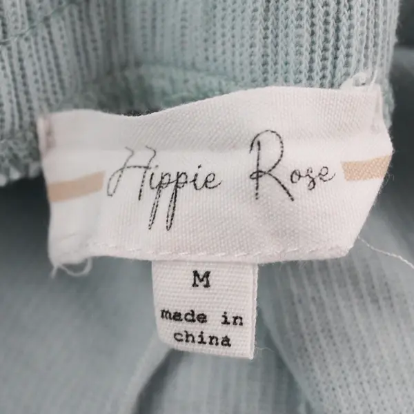 Hippie Rose Light Blue Pajama Lounge Set Women's Medium