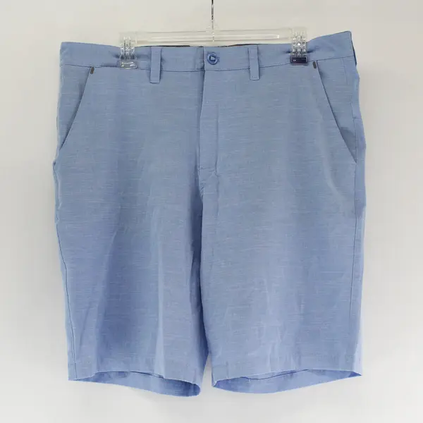 Flag & Anthem Madeflex Light Blue Flat-Front Shorts Men's Size 34