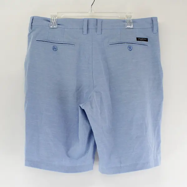 Flag & Anthem Madeflex Light Blue Flat-Front Shorts Men's Size 34