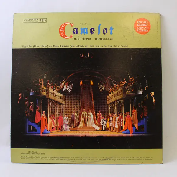 Camelot Original Broadway 12" Vinyl Record