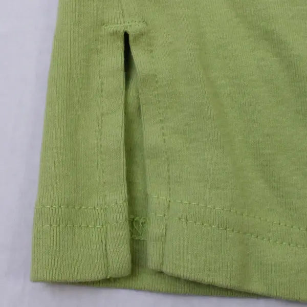 White Stag Faux Layer Green/White Elbow Length Sleeve Top Women's Size XL