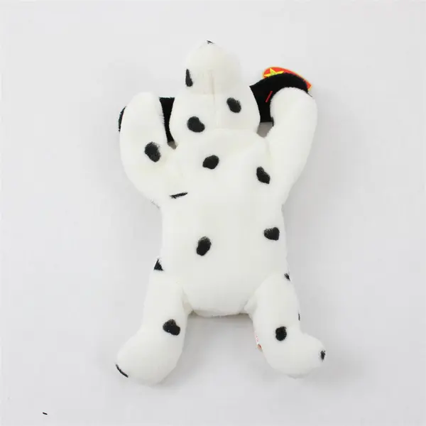 TY Beanie Babies Dotty 1996 White/Black Dalmatian With Ear Tag Plush Doll Toy
