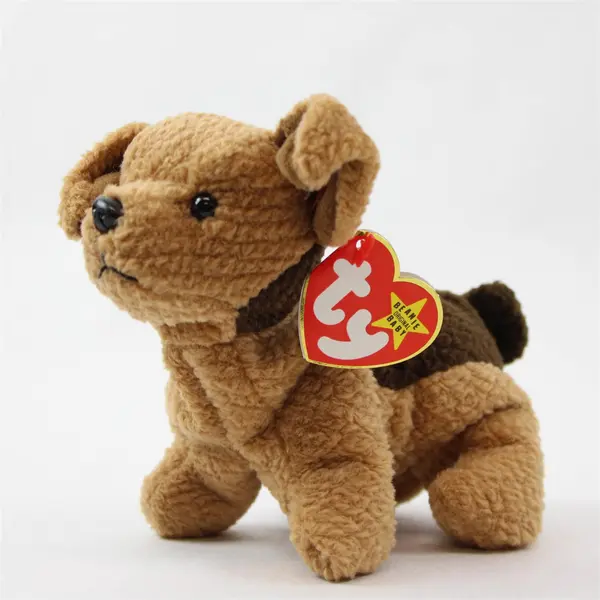 Ty Beanie Babies Tuffy 1996 Brown Terrier Dog With Tag Plush Doll Toy