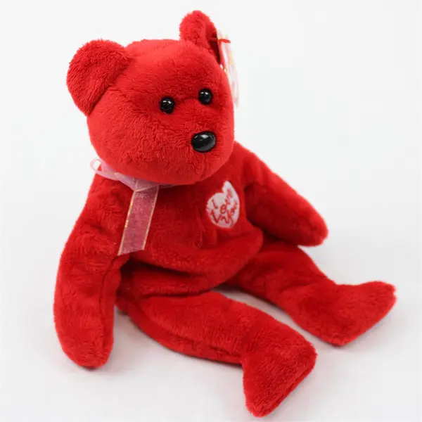 TY Beanie Babies Secret 2003 Red "I Love You" Bear With Tag Plush Doll Toy