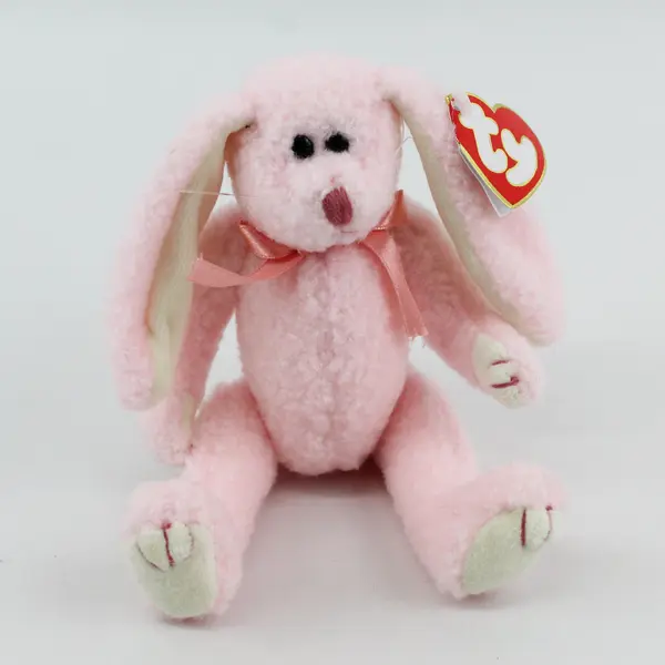 TY Beanie Babies Attic Treasures Strawbunny 1993 Pink Bunny Rabbit W/ Tag Plush