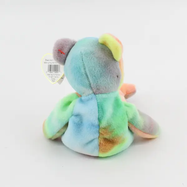 TY Beanie Babies Peace 1996 Tie Dye Bear Style 4053 With Tag Plush Doll Toy