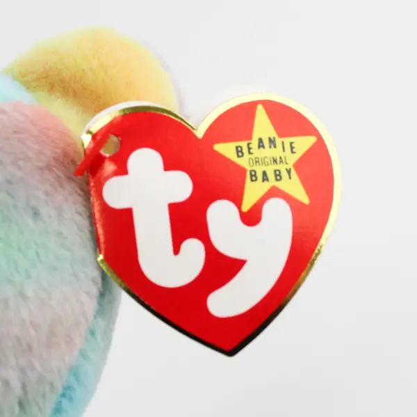 TY Beanie Babies Peace 1996 Tie Dye Bear Style 4053 With Tag Plush Doll Toy