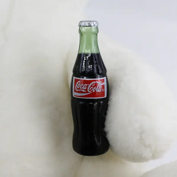 Coca-Cola Polar Bear Holding Coke Bottle Collectible Plush 20"