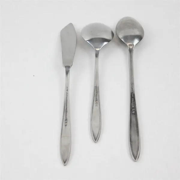 Lot of 3 National Stainless Charmante Pattern SS Burnished All Rare Items
