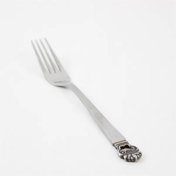 Lot of 2 National Stainless King Eric Pattern Stainless Dinner Forks 7.5" Rare