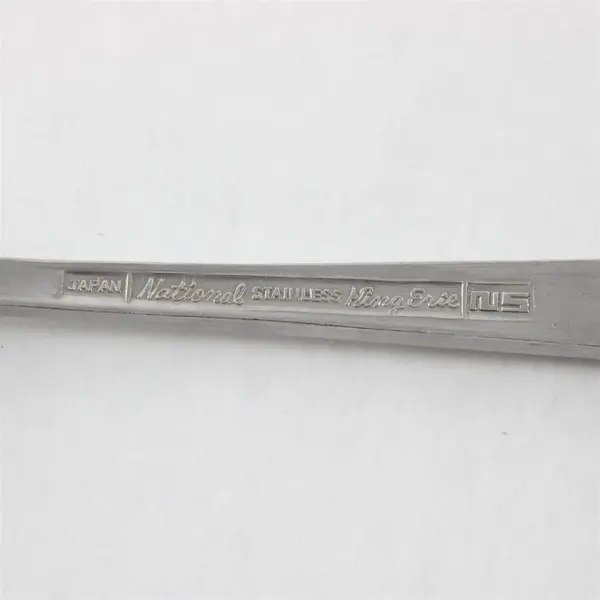 Lot of 2 National Stainless King Eric Pattern Stainless Dinner Forks 7.5" Rare