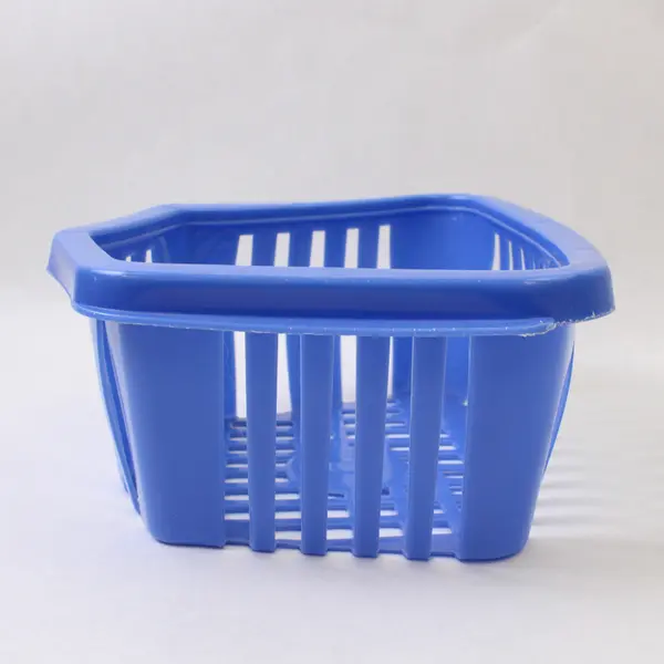 Lot of 12 Plastic Play Food Shapes with Basket Kids Kitchen Play Set