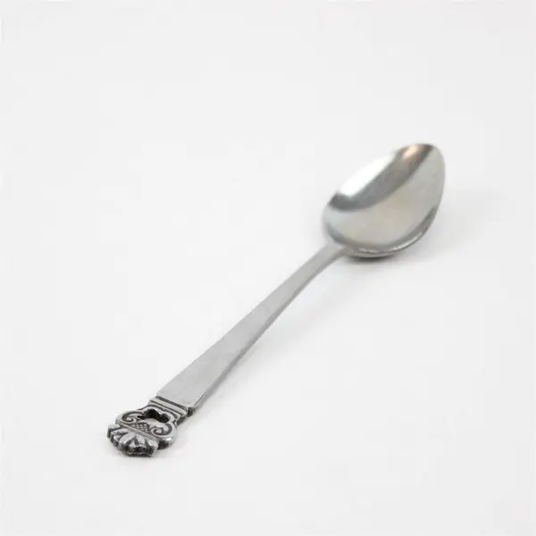 Lot of 2 National Stainless King Eric Pattern Stainless Oval Soup Spoons 7.25"