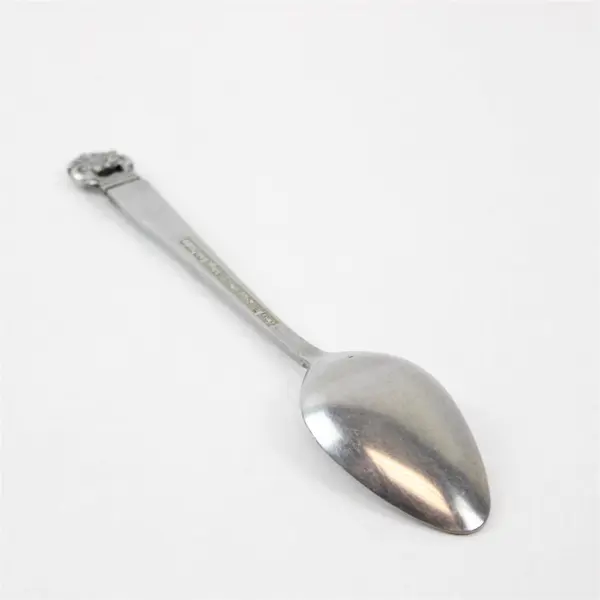 Lot of 2 National Stainless King Eric Pattern Stainless Oval Soup Spoons 7.25"