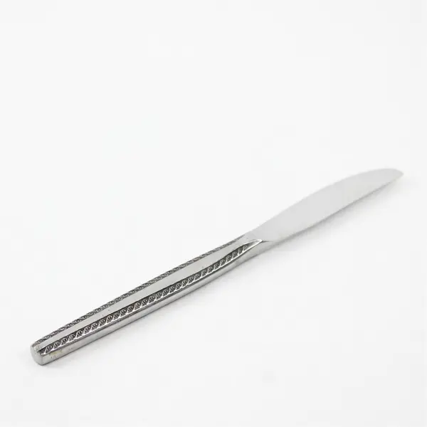 Lot of 3 National Stainless Granada Pattern Stainless Dinner Knives 8.25" Rare