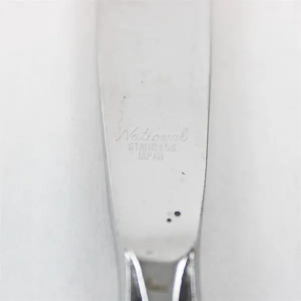 Lot of 3 National Stainless Granada Pattern Stainless Dinner Knives 8.25" Rare
