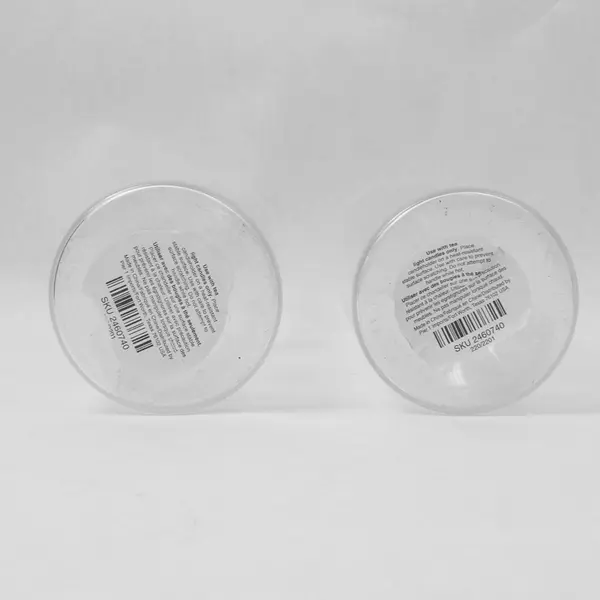 Lot Of 2 Unbranded Matching Clear Glass Tea Light Candle Holder Cylinder 8" Tall