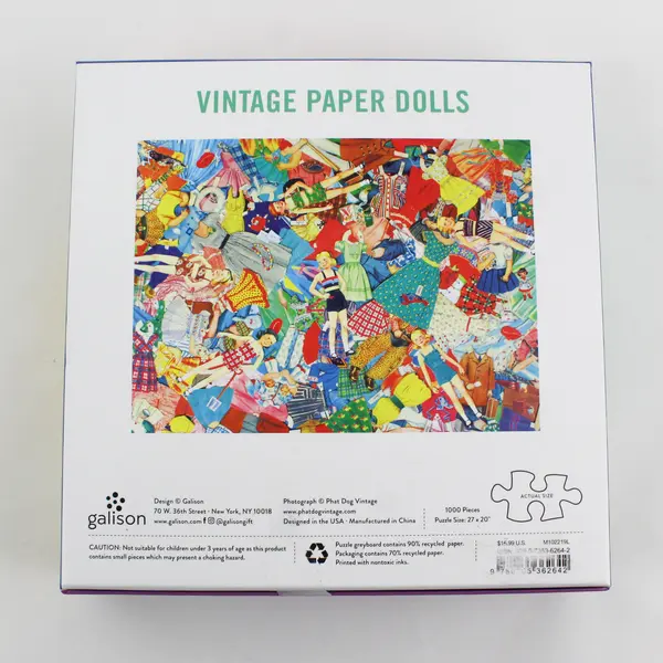 Vintage Paper Dolls 1000 Pc. Jigsaw Puzzle Galison Complete