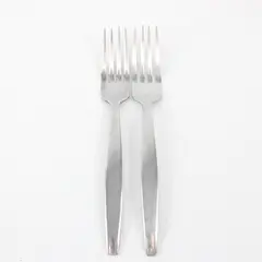 Lot of 2 National Stainless Portrait Pattern SS Dinner Forks 7.5" Rare