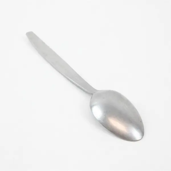 Lot of 5 National Stainless Portrait Pattern SS Oval Soup Spoons 7.25" Rare