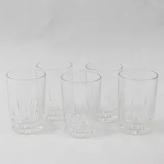 Lot of 5 Arcoroc Lancer Juice Glasses 3.75" Clear
