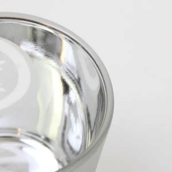 Set of 2 Frosted Glass Snowflake Votive Tealight Candle Holders Holiday