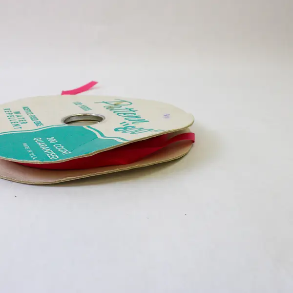 Lot of 5 Pink & Maroon Ribbon Spools - Craft Sewing Wrapping