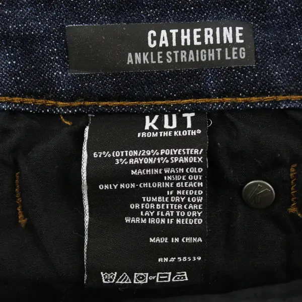KUT From The Kloth Dark Wash Tapered-Leg Jeans Women's Size 4