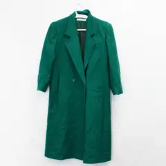 Donnybrook Green Wool Blend Trench Coat Women's Size 12