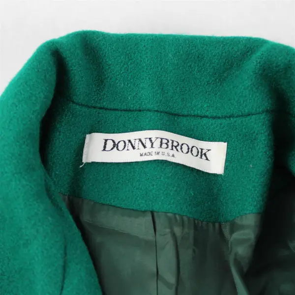 Donnybrook Green Wool Blend Trench Coat Women's Size 12