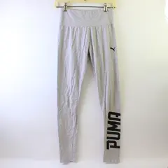 Puma Light Gray Activewear Leggings Women's Size Small
