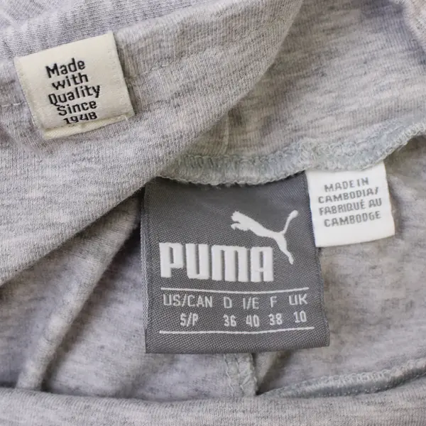 Puma Light Gray Activewear Leggings Women's Size Small