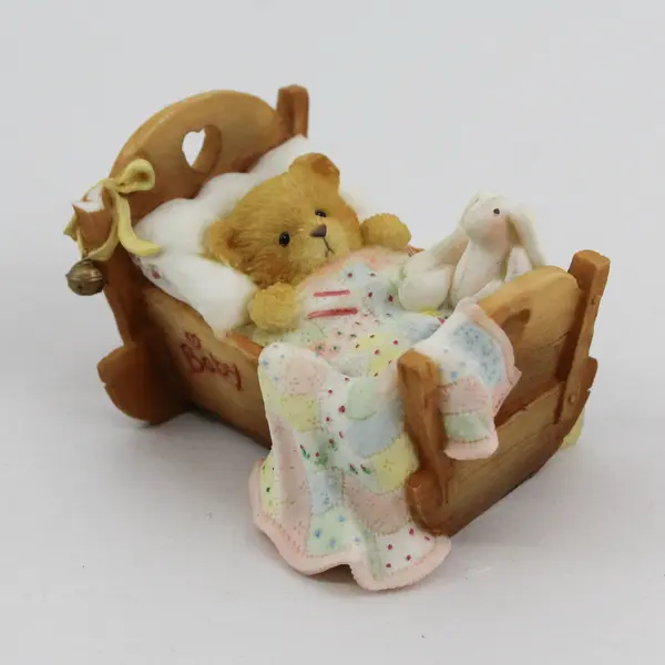 Cherished Teddies By Enesco "Cradled With Love" 1992 Baby Bear Figurine 911356