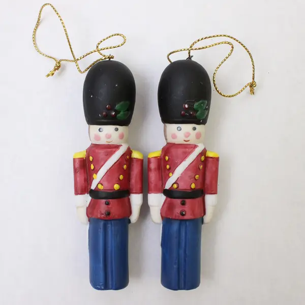 Lot of 4 Silvestri Ceramic Toy Soldier Ornaments Christmas Holiday