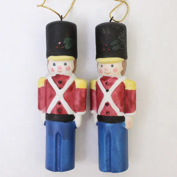 Lot of 4 Silvestri Ceramic Toy Soldier Ornaments Christmas Holiday