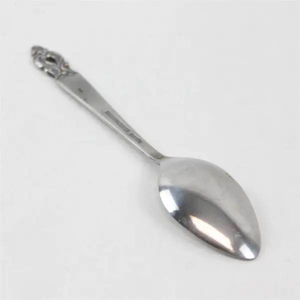 Lot of 4 National Stainless Olaf Pattern Teaspoons 6.25" SS Black Accents