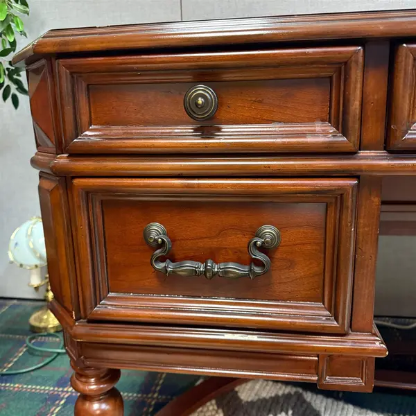 Home Meridian Ornate Executive Wood Work Desk - Local Pickup Only
